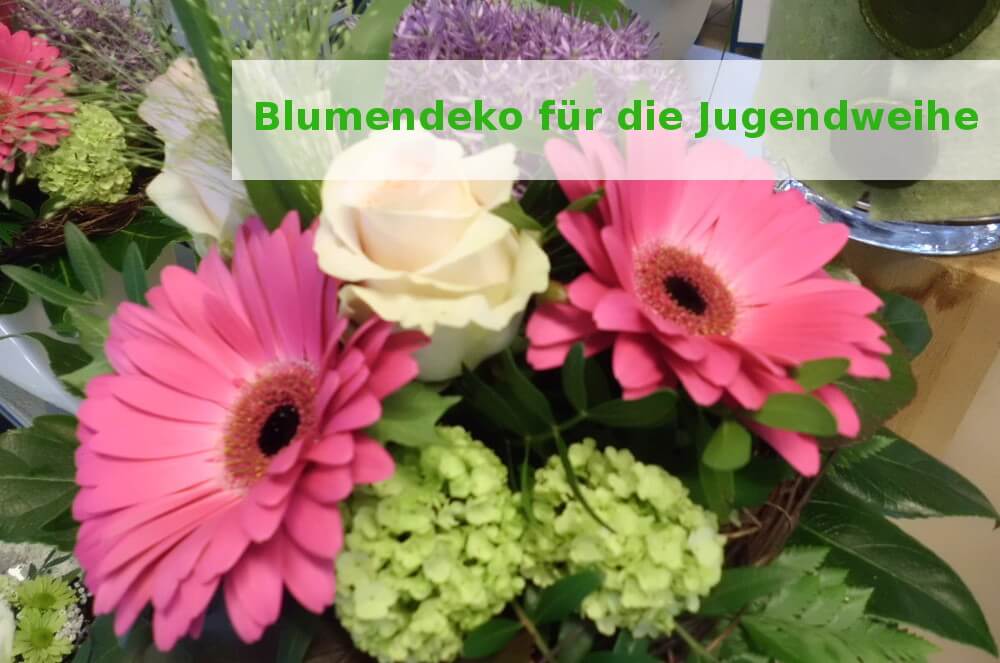 Blumendeko zur jugendweihe
