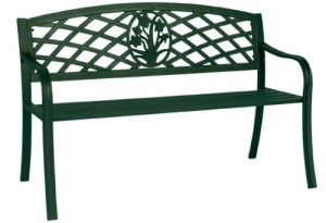 Gartenbank St. James aus verzinktem Metall, grün - Floristikvergleich